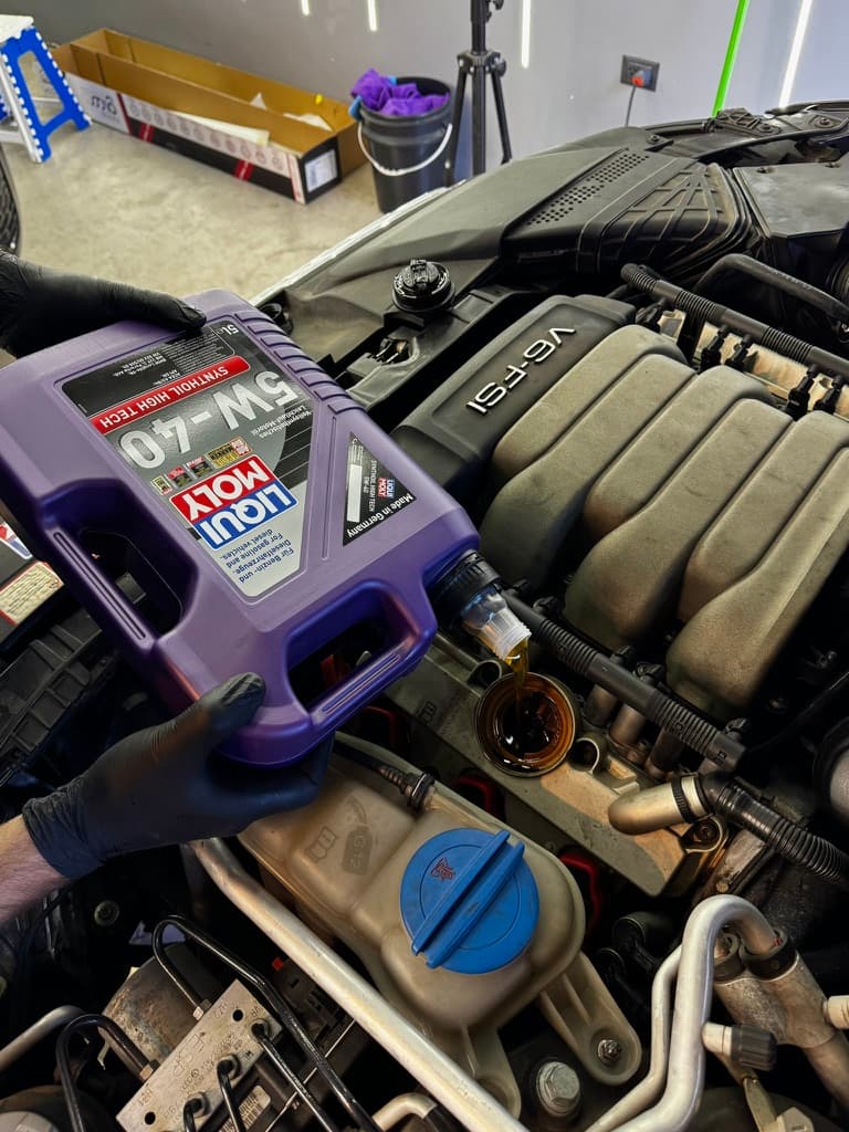 Service de motor en el taller